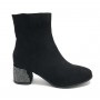 Scarpe donna ankle boot Gold&gold tc 55 in ecopelle scamosciato nero D20GG09