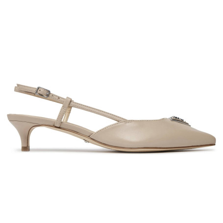Décolleté Guess a punta Jesson tc 40 pelle taupe DS25GU02 FLPJESLEA05