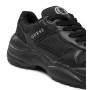 Scarpe donna Guess sneaker zeppa Samnie ecopelle/ tessuto embossed black DS25GU26 FLFSAMFAL12