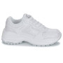 Scarpe donna Guess sneaker zeppa Samnie ecopelle/ tessuto embossed white DS25GU27 FLFSAMFAL12