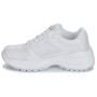 Scarpe donna Guess sneaker zeppa Samnie ecopelle/ tessuto embossed white DS25GU27 FLFSAMFAL12