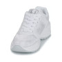 Scarpe donna Guess sneaker zeppa Samnie ecopelle/ tessuto embossed white DS25GU27 FLFSAMFAL12
