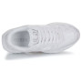 Scarpe donna Guess sneaker zeppa Samnie ecopelle/ tessuto embossed white DS25GU27 FLFSAMFAL12