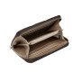 Portafoglio donna Guess zip around Laurel slg brown multilogo AS25GU12 QE8500140
