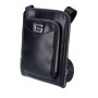 Borsa Guess tracolla uomo Siena flat crossbody zip around black UBS25GU13 HMSISSP5109