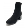 Scarpe donna ankle boot Gold&gold tc 55 in ecopelle scamosciato nero D20GG09