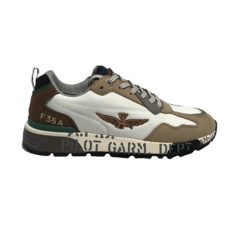 Sneaker Aeronautica Militare bianco/ beige US25AR05 251SC276CT332