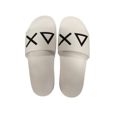 Slippers logo Sun68 01 bianco uomo US25SU19 X35102