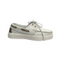 Scarpe donna Borbonese mocassino in pelle white/OP natural DS25BO04 91040022
