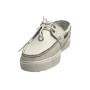 Scarpe donna Borbonese mocassino in pelle white/OP natural DS25BO04 91040022
