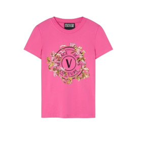 T-shirt donna Versace Jeans Couture rosa ES25VE01 78HAHC01