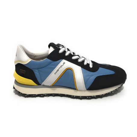 Scarpe uomo Ambitious 11538 sneaker running  blue navy/ jeans US21AM22