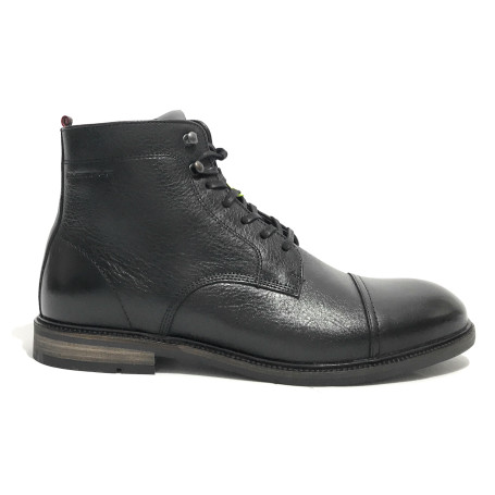 Scarpe uomo Ambitious 13063 polacchino stringato in pelle black U24AM21