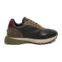 Scarpe uomo Ambitious 11752A sneaker running nero combi pelle/ nylon U24AM02