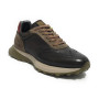 Scarpe uomo Ambitious 11752A sneaker running nero combi pelle/ nylon U24AM02