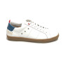 Scarpe uomo Ambitious sneaker 11490 in pelle white/ blu US21AM05