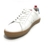 Scarpe uomo Ambitious sneaker 11490 in pelle white/ blu US21AM05