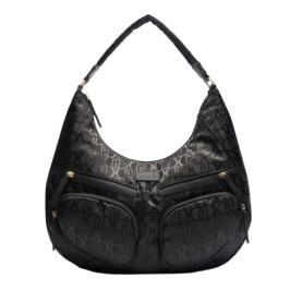 Borsa donna Liu-jo hobo L tessuto jacquard nero BS25LJ124 TA5245 T2801