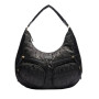 Borsa donna Liu-jo hobo L tessuto jacquard nero BS25LJ124 TA5245 T2801