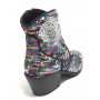 SCARPE DONNA GIO+ STIVALETTO TEXANO IN PELLE CON PAILLETTES MULTICOLOR DS19GI03
