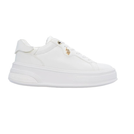 Sneaker U.S. POLO donna Asuka008W in ecopelle white DS25UP03