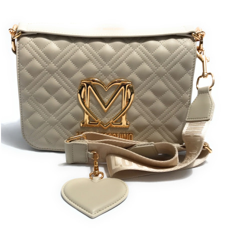 Borsa donna Love Moschino pelle avorio BS25MO110 JC4302