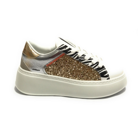 Sneaker donna Gold&gold bianco/ oro DS25GG07 GB948