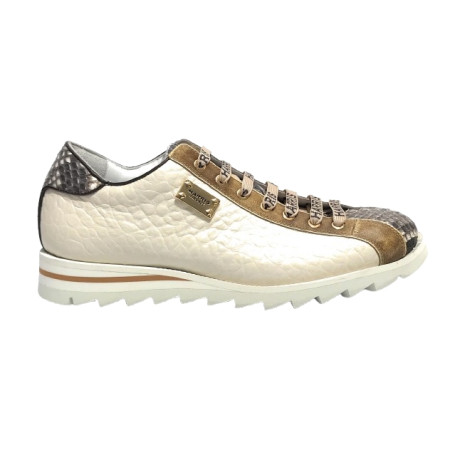 Scarpe uomo Harris sneaker pelle roccia opaco/ shade lino/ bianco U17HA214 2892