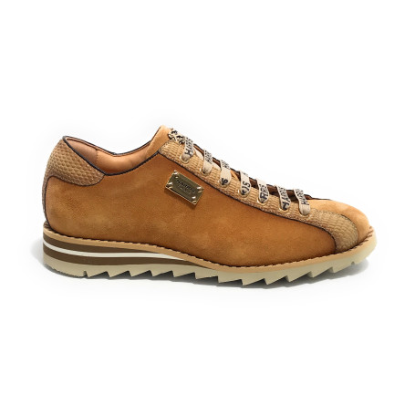 Scarpe uomo Harris sneaker pelle scamosciata piuma/ mais sfumato U17HA215 2892