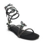 Scarpe donna Gold&gold sandalo con strass nero DS25GG26 GH52