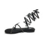 Scarpe donna Gold&gold sandalo con strass nero DS25GG26 GH52