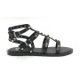 Scarpe donna sandalo Gold&gold ecopelle nero DS25GG35 GH57