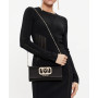 Borsa donna Love Moschino a spalla/ tracolla tessuto satinato NERO BS24MO135 JC4296