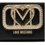 Borsa donna Love Moschino a spalla/ tracolla tessuto satinato NERO BS24MO135 JC4296