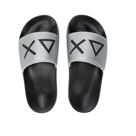 Slippers logo Sun68 boy's nero/argento ZS25SU24 X35302