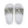 Slippers logo strass Sun68 bianco 01 girl's ZS25SU23 X35405