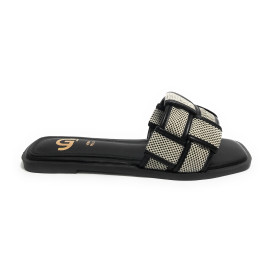 Ciabatta donna Gold&gold nero DS25GG45 GH60