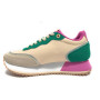 Scarpe U.S. POLO Donna sneaker Sacha007 light beige/ green DS25UP09