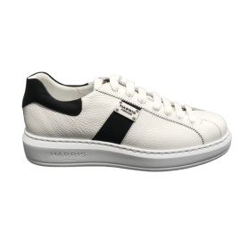Scarpe uomo Harris Sport sneakers in pelle bianco/ matrix nero U17HA193