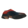 Scarpe uomo Harris doppia fibbia vegas bicolore arancio/ blu U17HA95