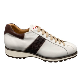 Scarpe uomo Harris Firenze sneaker  bianco/ moro U17HA159