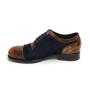 Scarpe uomo Harris fondo calcetto in pelle velour dark blu/ shade line  U17HA173