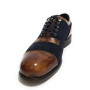 Scarpe uomo Harris fondo calcetto in pelle velour dark blu/ shade line  U17HA173