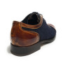 Scarpe uomo Harris fondo calcetto in pelle velour dark blu/ shade line  U17HA173