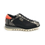 Scarpe Uomo Harris Sneaker Pelle stampa fish nero/ roccia/ splash arancione U17HA187