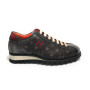 Scarpe uomo Harris pelle monogram testa di moro/ stampa effetto razza / shade red U17HA168