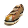 Scarpe uomo Harris sneaker pelle pregiata suffron multicolore / canvas crema U17HA181