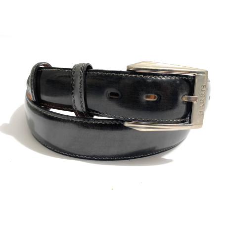 Cinta Harris pelle abrasivato shade dark grey  taglia unica regolabile A19HA13