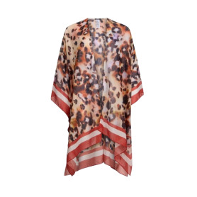 Kaftano donna Liu Jo beach animalier rouge ES25LJ57 VA5174 T4902