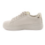 Sneaker U.S. POLO donna Cody011 in ecopelle beige/ gold DS25UP11